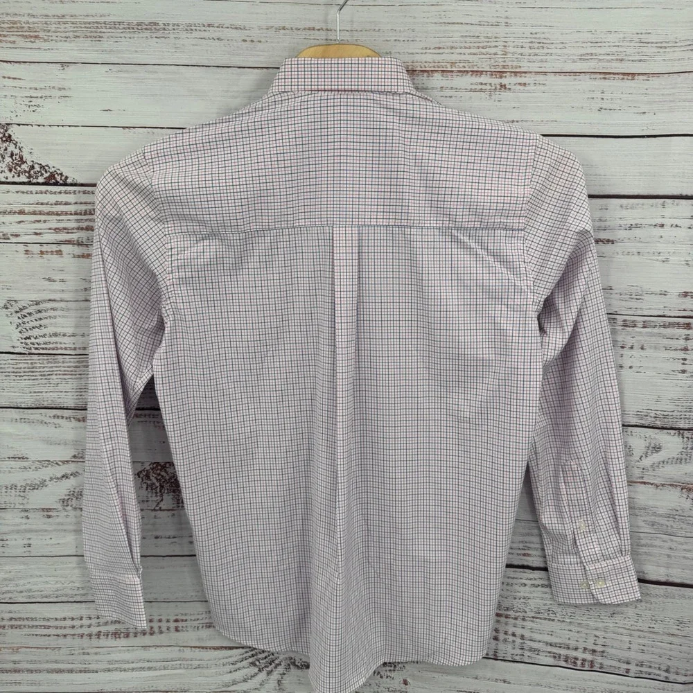 Turtleson Mens Medium Plaid Checkered Long Sleeve Button‎ Down Dress Shirt NWOT